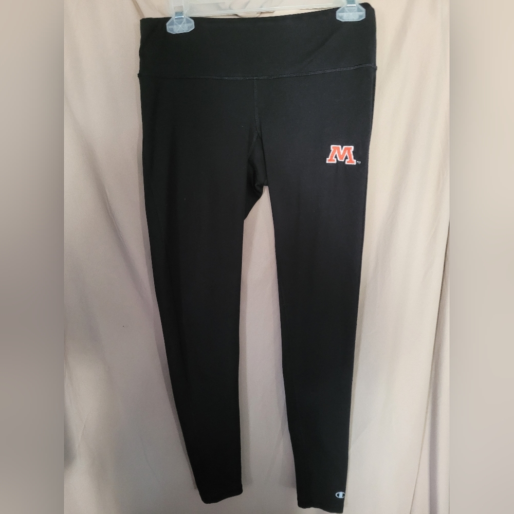 Medium Womens Activewear Leggings.by champion.elastic waist.black.